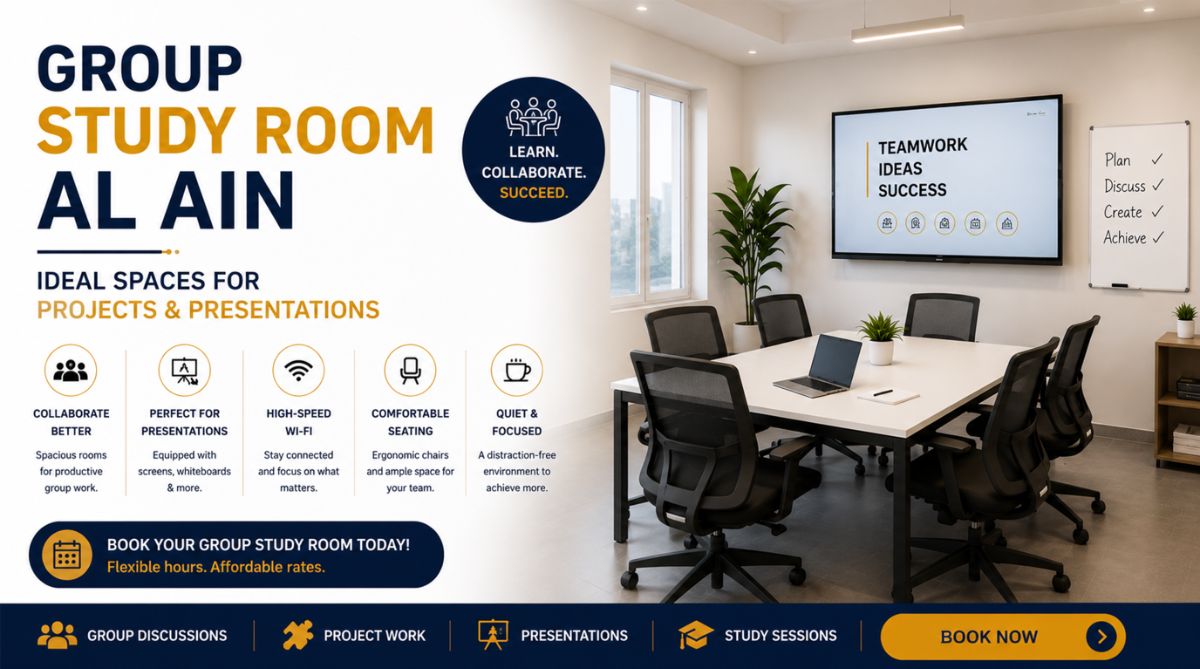 Group Study Room Al Ain | Ideal Spaces for Projects & Presentations