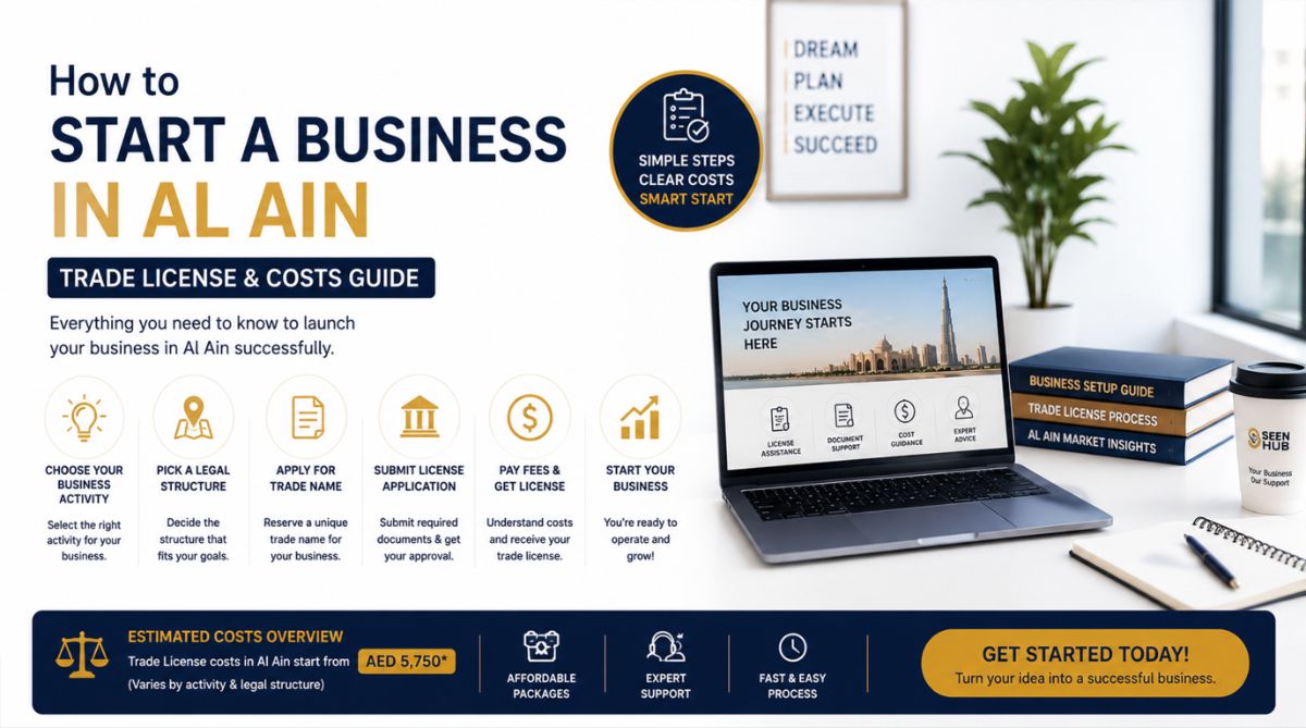 How to Start a Business in Al Ain | Trade License & Costs Guide - SeenHub Blog