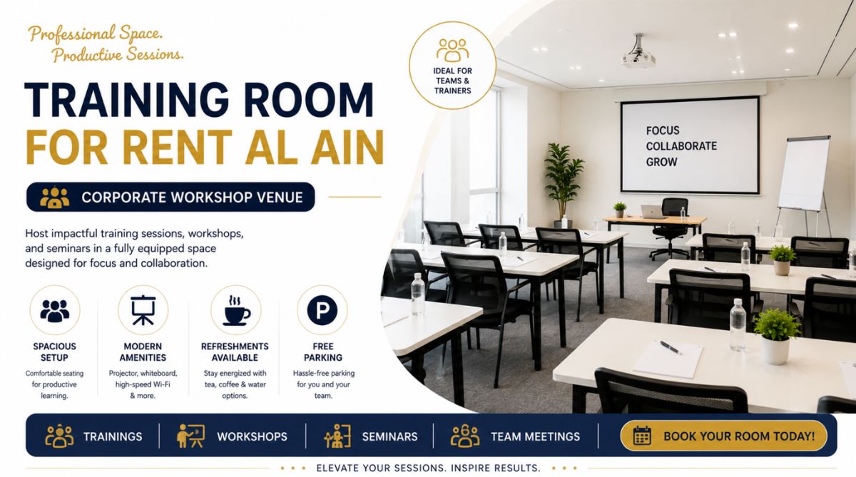 Equipped Training Rooms in Al Ain for Corporate Workshops