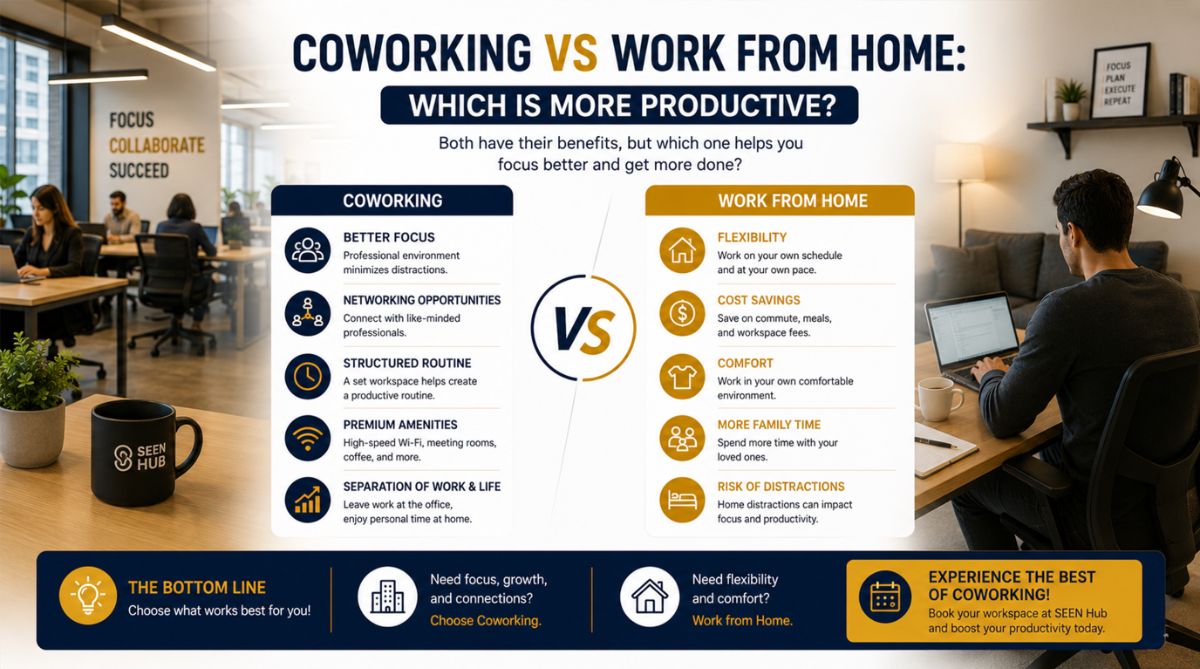 Coworking vs Work From Home: Which Is More Productive?