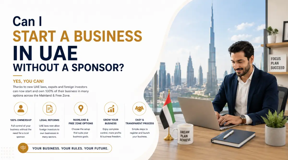 Can I Start a Business in UAE Without a Sponsor?