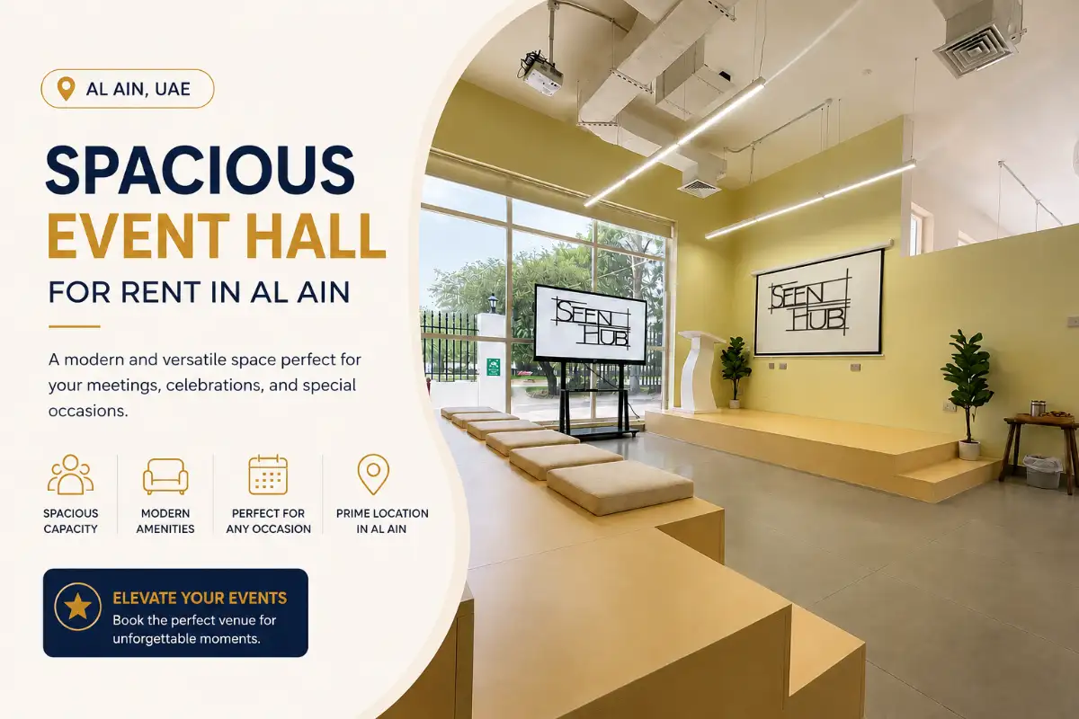 Spacious Event Hall for Rent in Al Ain | Flexible Venue