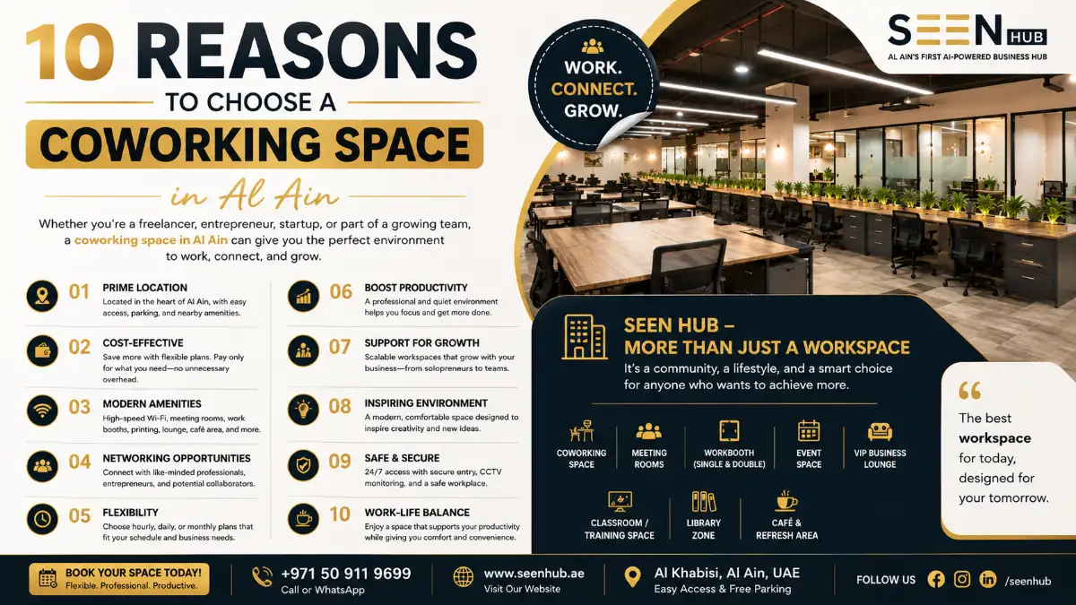 10 Reasons to Choose a Coworking Space in Al Ain