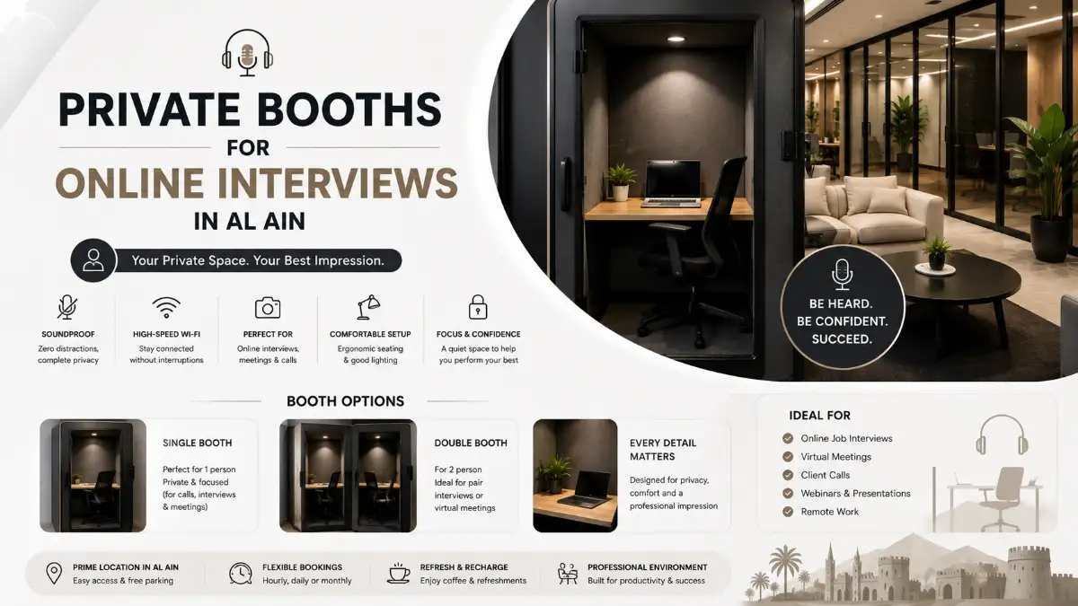 Private Booths for Online Interviews in Al Ain