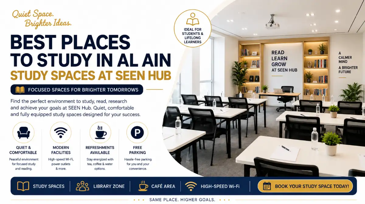 Best Places to Study in Al Ain | Study Spaces at SEEN Hub - SeenHub Blog